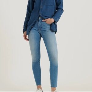Lucky Brand Bridgette Skinny Ankle Jeans with raw hem size 31